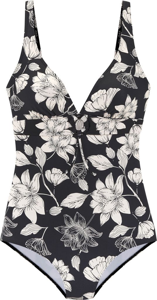 s.Oliver Badeanzug schwarz-cream Größe 42 Cup C