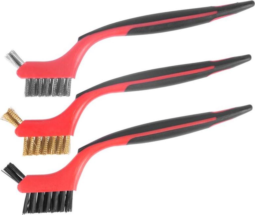 Bürsten-Satz Strend Pro BS618, 3-teilig, Nylon/Stahl/Messing