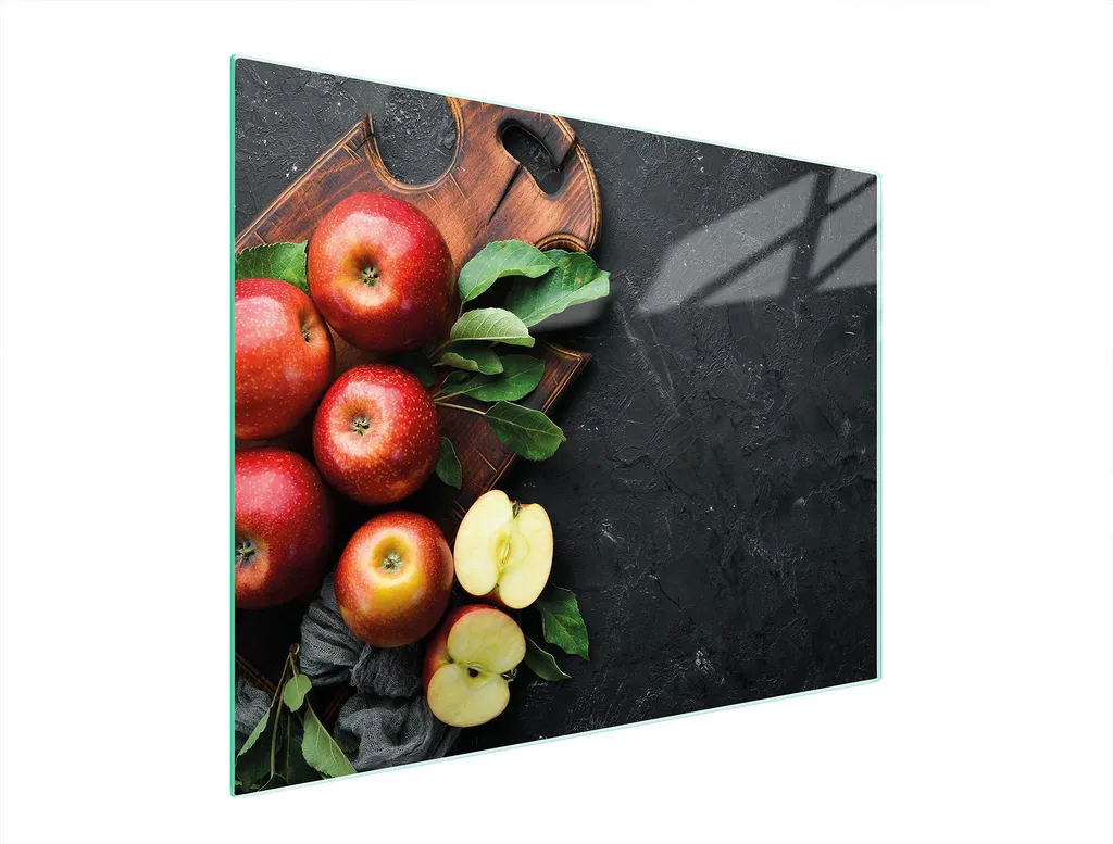 Coprifornelli in Vetro Temperato 52x40 cm Stampa Mela - Universale