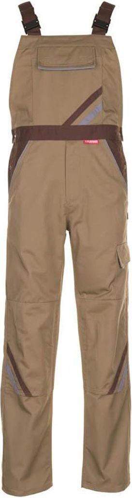 Größe 54 Herren Planam Highline Latzhose khaki braun zink Modell 2334