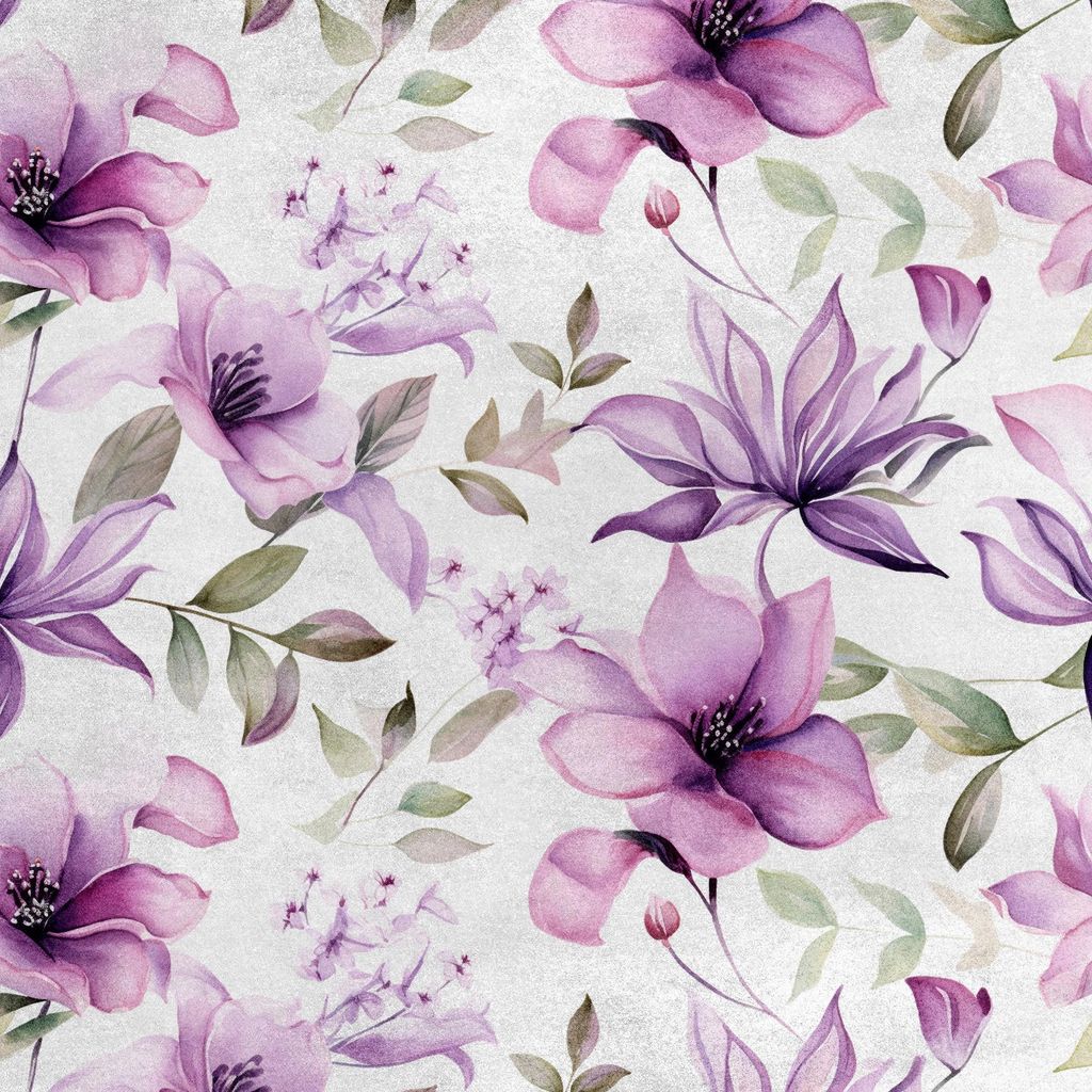Royal Samt Stoff Polyester Zum Nähen - Motiv Blumen - RDX2207