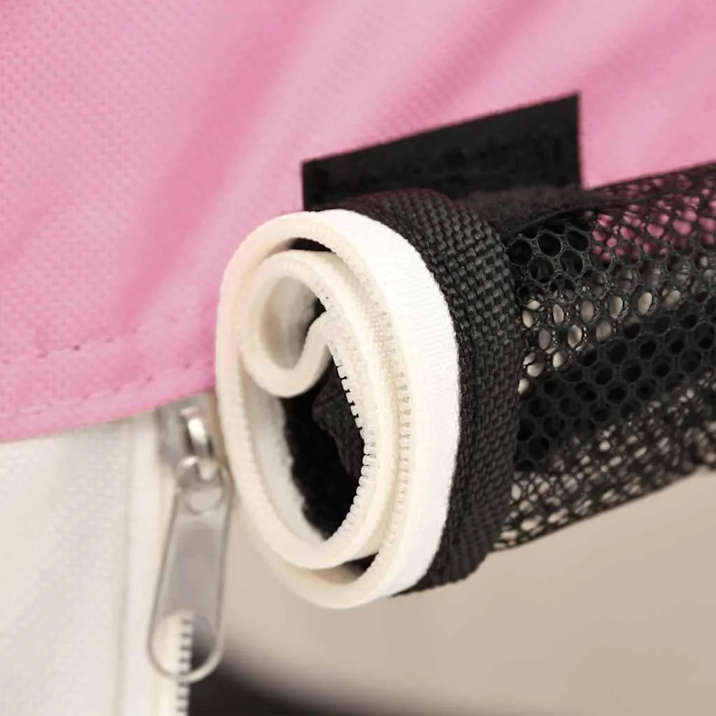 Box Viaggio vidaXL Rosa 90x90: Recinto Pieghevole Portatile per Pet - 6