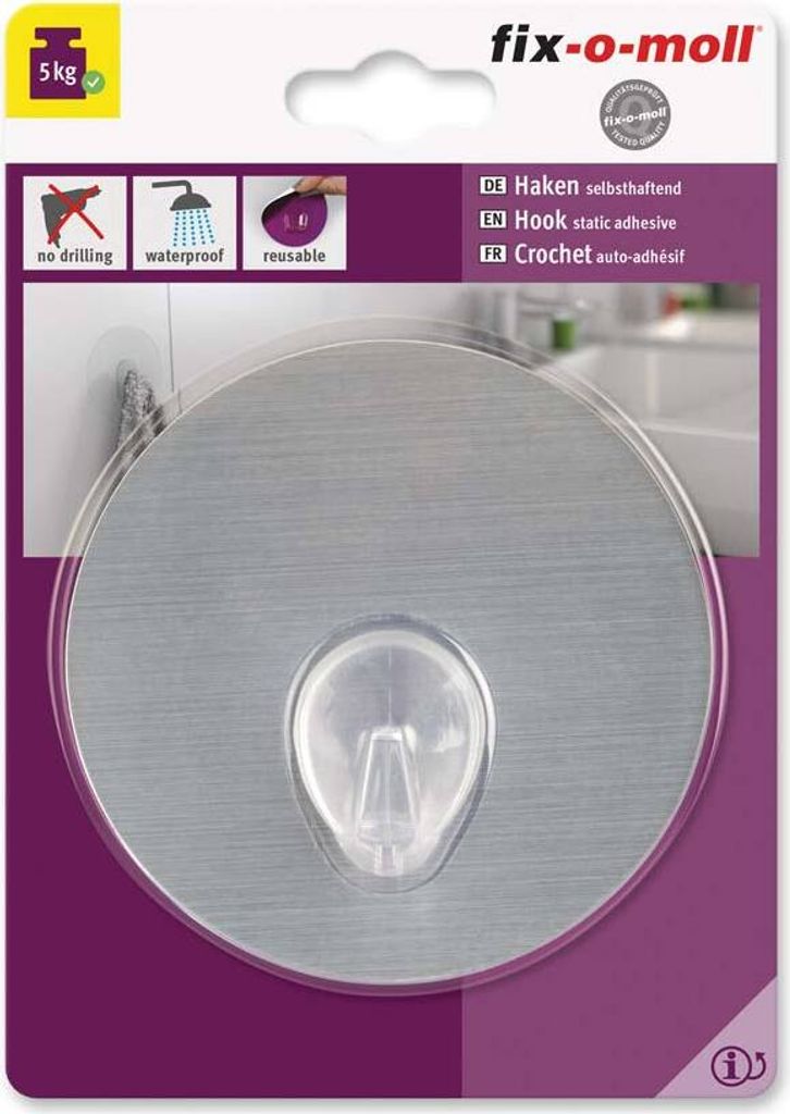 Haken rund 100mm alufarben fix-o-moll