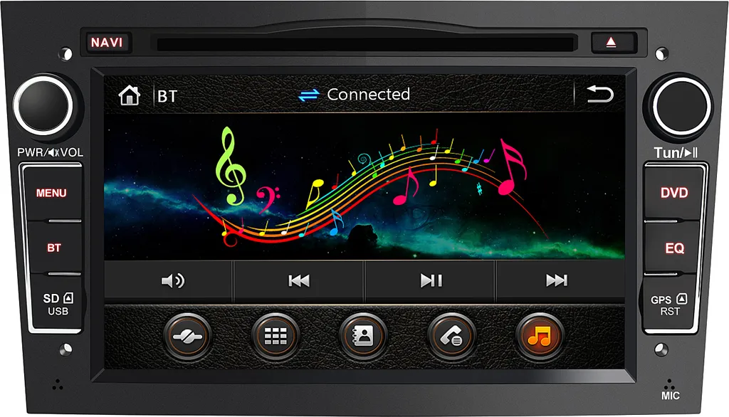 Autoradio numérique DAB avec lecteur DVD et écran tactile 7 pour Opel