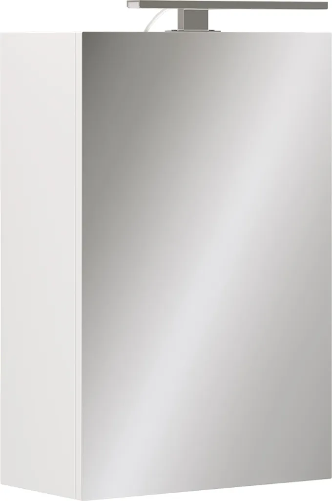 Armoire de toilette LED Vicco Lavio 40x60 cm Blanc Mat Design Moderne