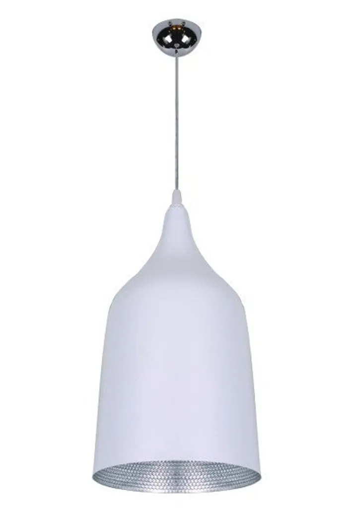 Suspension design Fabio M AZ0300 Azzardo diffuseur en verre opale 30cm chrome