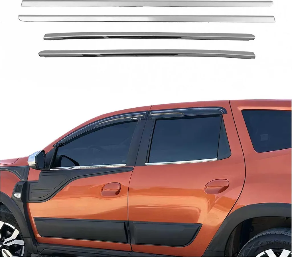 Profili Finestrini Cromo per Dacia Duster 18-21 Acciaio Inox Professional