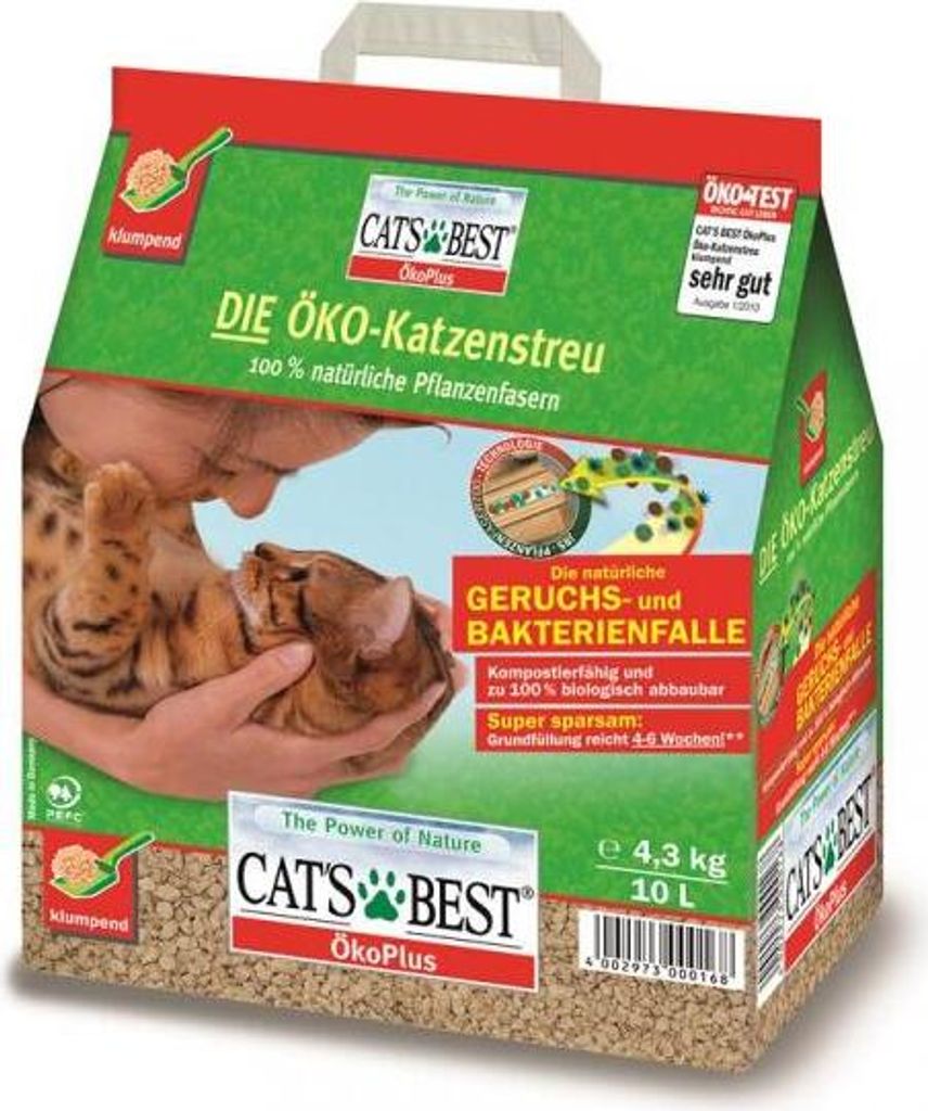 Cat's Best ÖkoPlus Katzenstreu 10l Produktbild 
