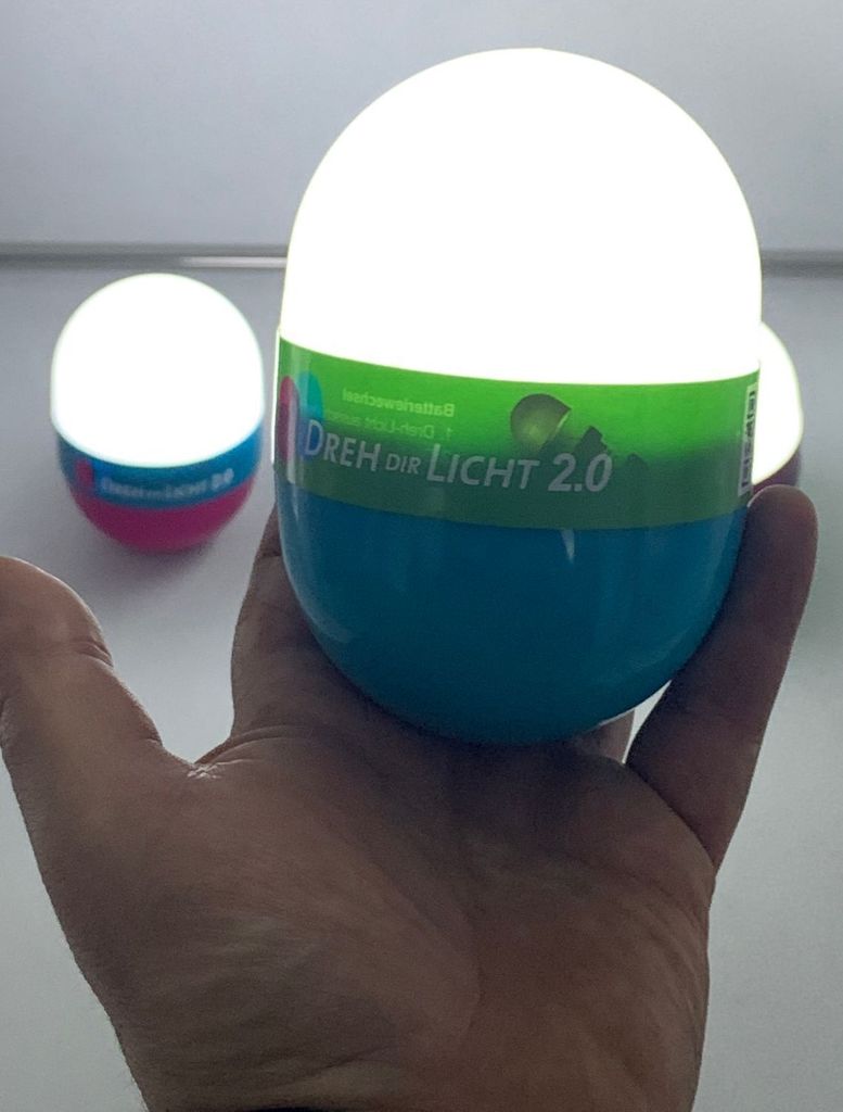 BURI Dreh Dir Licht 2.0 12,5cm Nachtlicht Campinglampe Taschenlampe Leselampe Deko, Farbe:blau, Farbe:pink