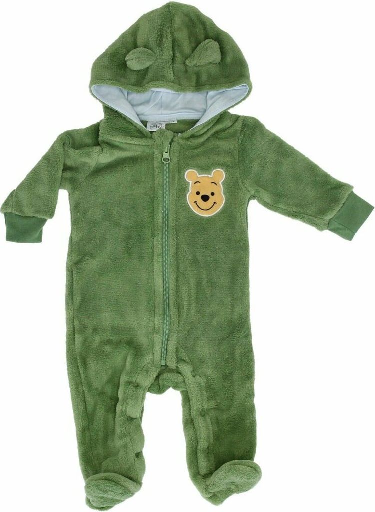 Winnie Puuh Fleece Overall für Babys Weicher Schutz und Wärme für die Kleinsten Grün 86/92