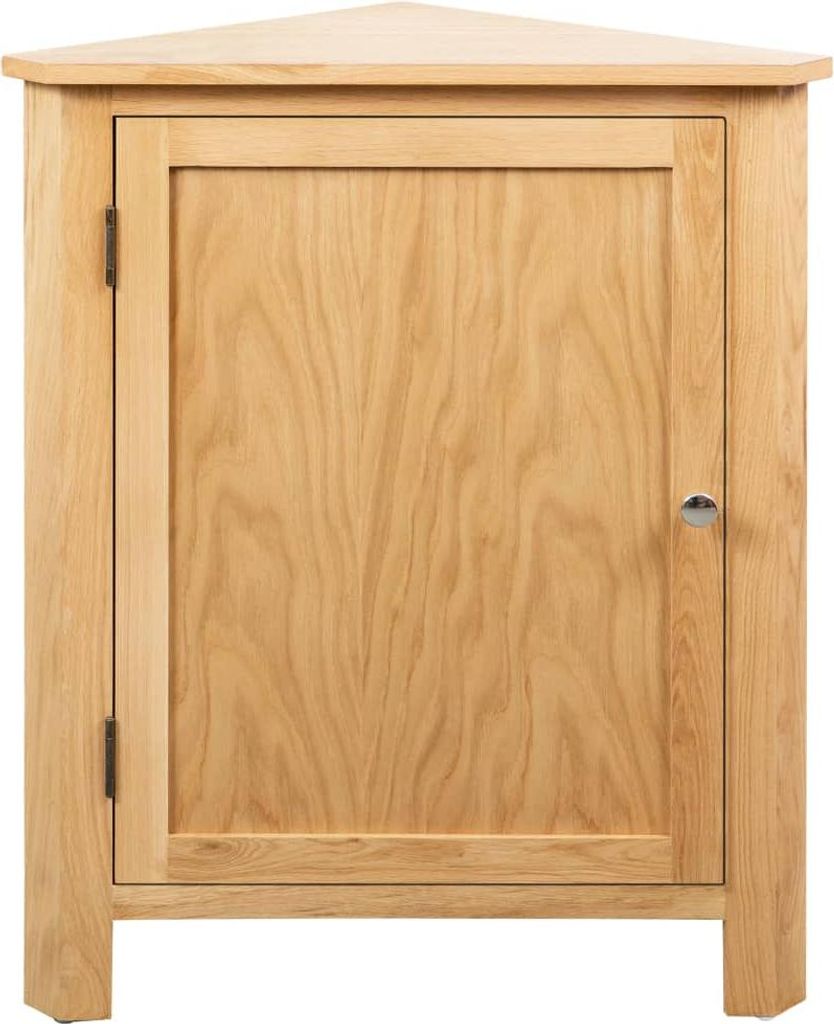 vidaXL Eckschrank 59x45x80 cm Massivholz Eiche Produktbild 
