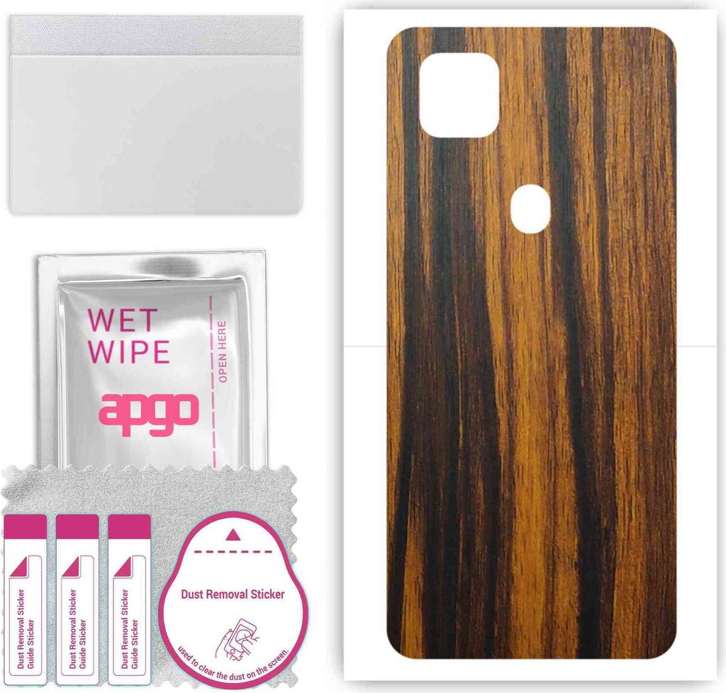 apgo Rückseite Schutzfolie, Skin, kompatibel mit ZTE Blade V2020 Vita, Hinten Displayschutzfolie aus Vinylfolie, kratzfest, einfache Montage - Tig...