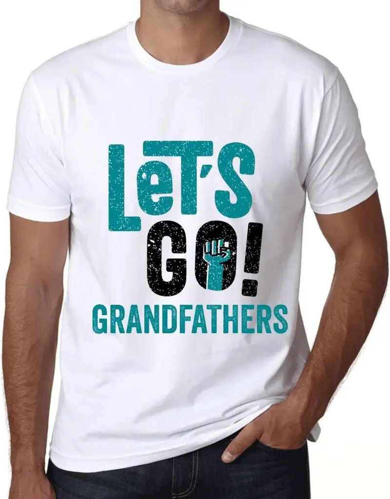 Herren Grafik T-Shirt Auf geht's Großväter – Let's Go Grandfathers – Öko-Verantwortlich Vintage Jahrgang Kurzarm Lustige Druck Geburtstag Ge...