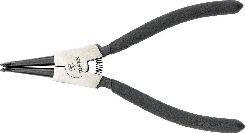 Außenrundzange, gebogen, 180 mm, PVC-beschichtete Griffe - T 32D307