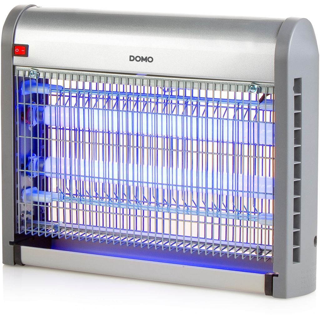 Insetticida DOMO con luce UV 20 W 2500 V argento Immagine del prodotto 