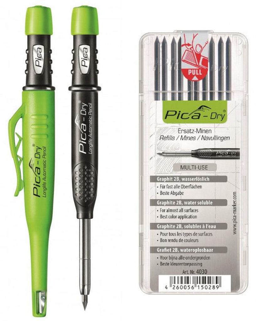 Crayon mine graphite PICA-DRY 30403 avec étui à mines de Image du produit 