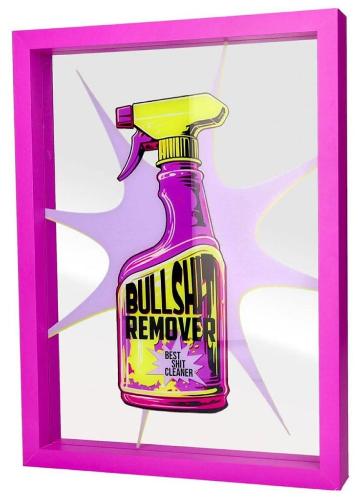 Gift Company Glasbild Love Frames Bullshit Remover Produktbild 