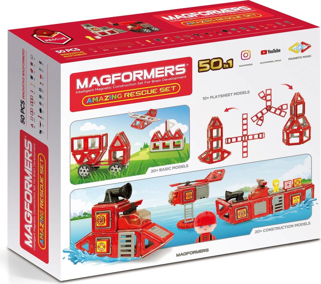 Magformers Rescue set 50el Obrázek produktu 2