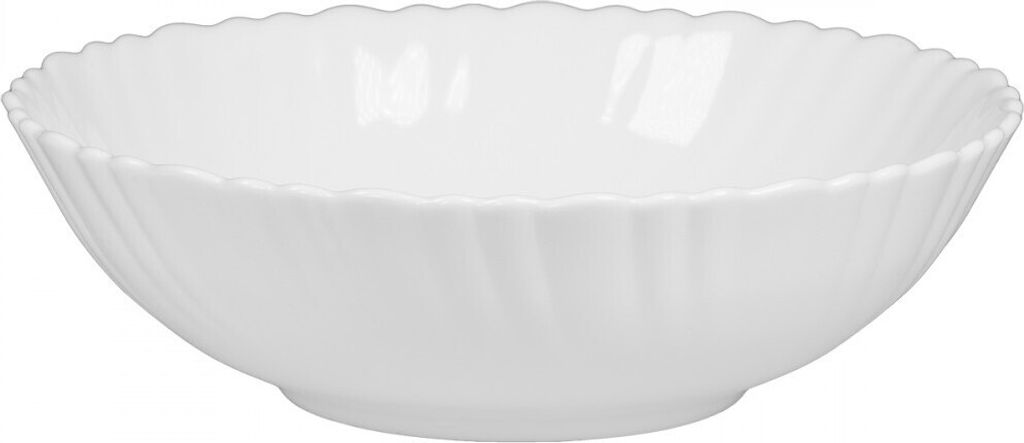 Schale Schüssel Suppenschale Müslischale Hartglas Salatschüssel 23 cm weiss