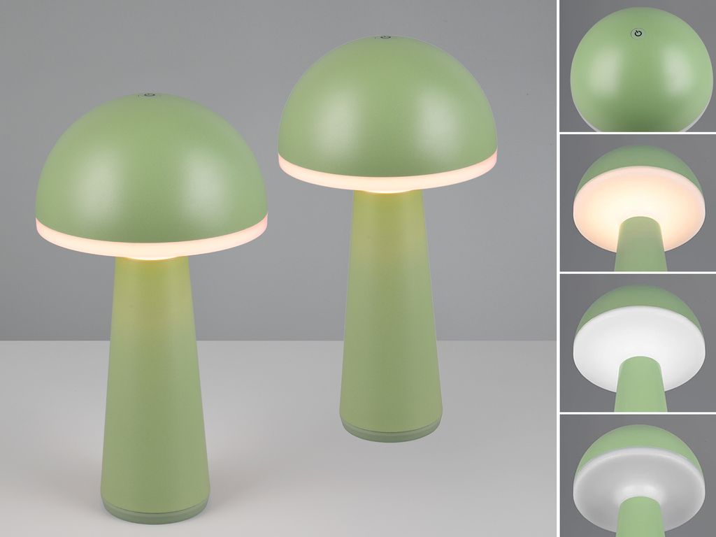 2er Set Akku Outdoor LED Tischlampen ohne Kabel, dimmbare Tischleuchte kabellos