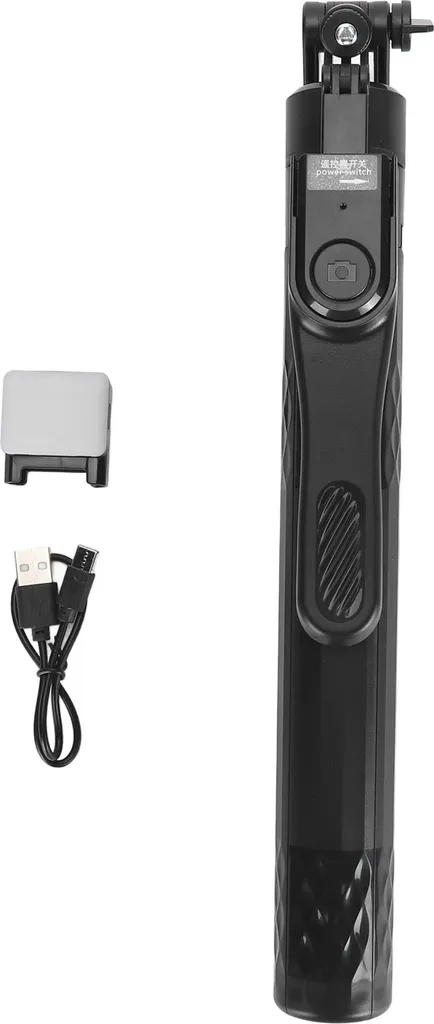 Perche selfie pour voyage 185 cm : quadripode aluminium et Bluetooth - 3