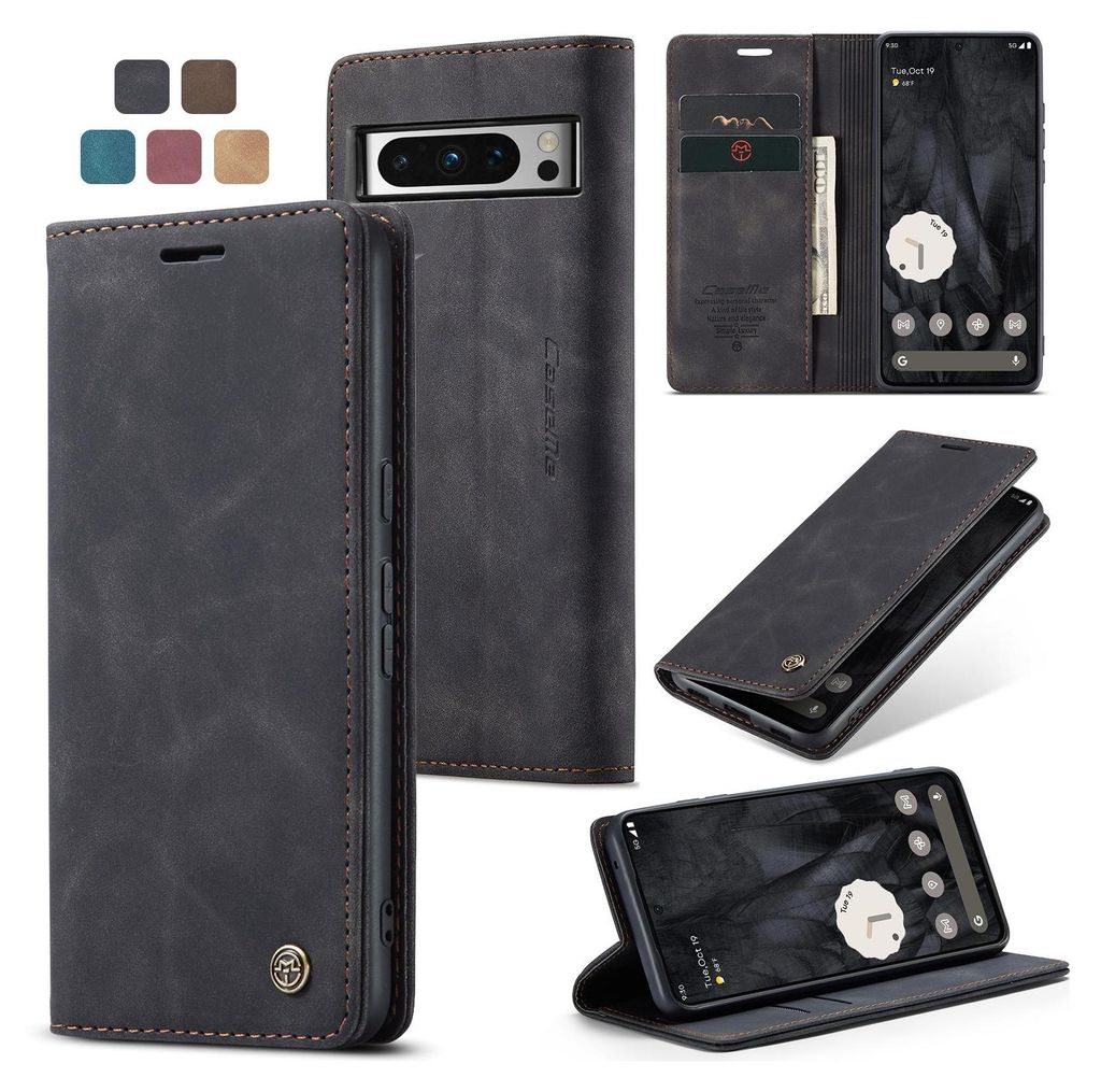 A collage of images showing a phone case in various angles and colors.