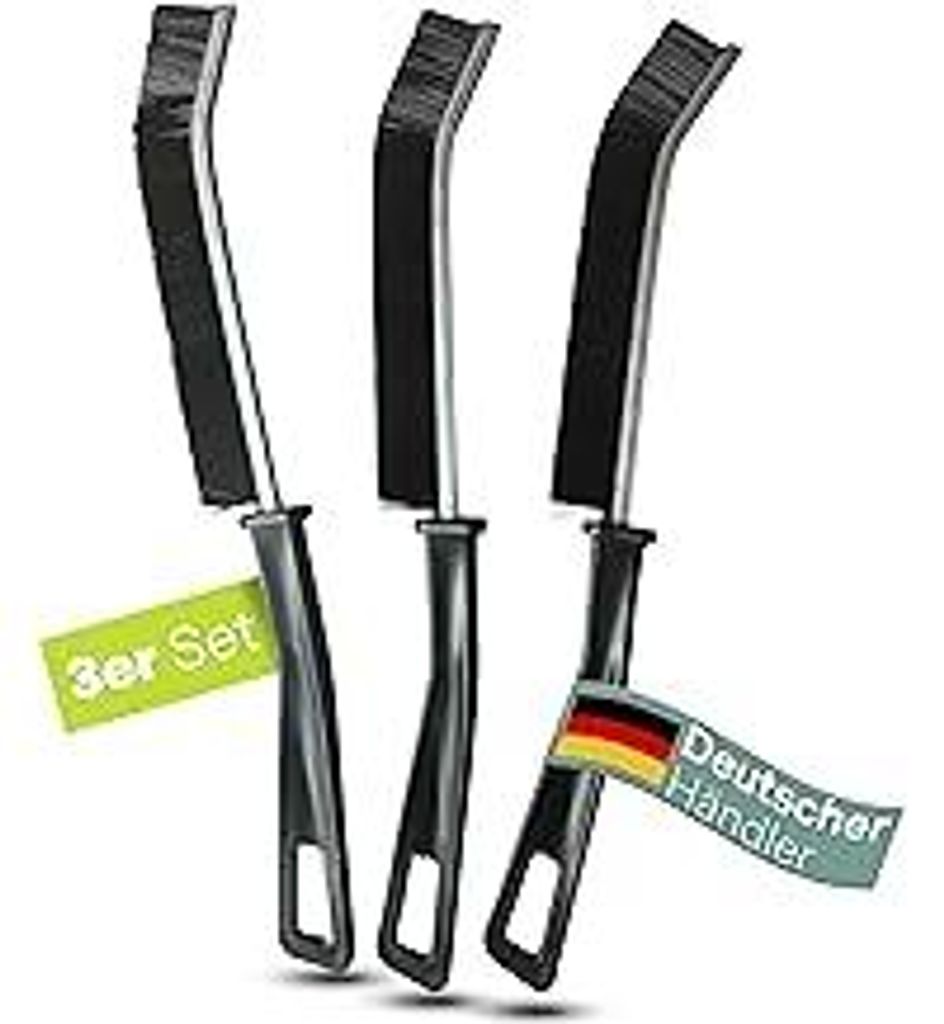 3 Stück Hartborsten Fugenbürste Set – Reinigungsbürste für Bad, Küche & Haushalt – Effektive Spaltreinigungsbürste für Fliesen, Fugen & ...