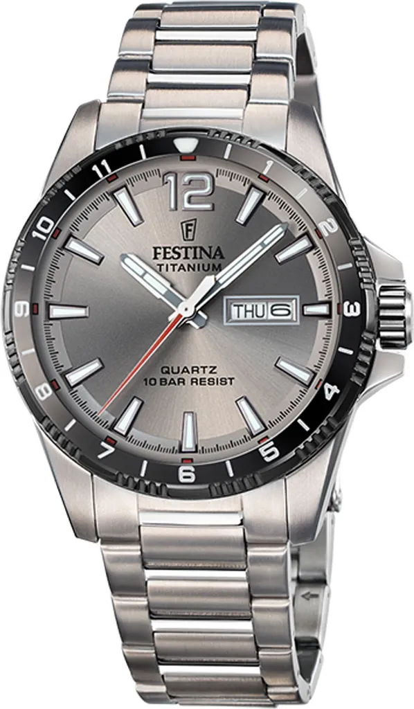 Festina F20698-3: Orologio in Titanio con Calendario Giorno e Data