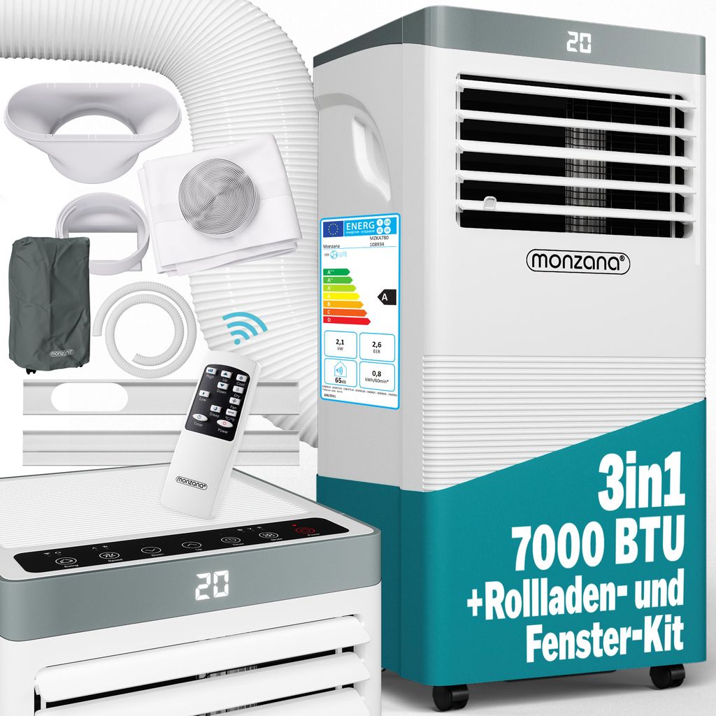 MONZANA Condizionatore Portatile 7000 BTU Immagine del prodotto 
