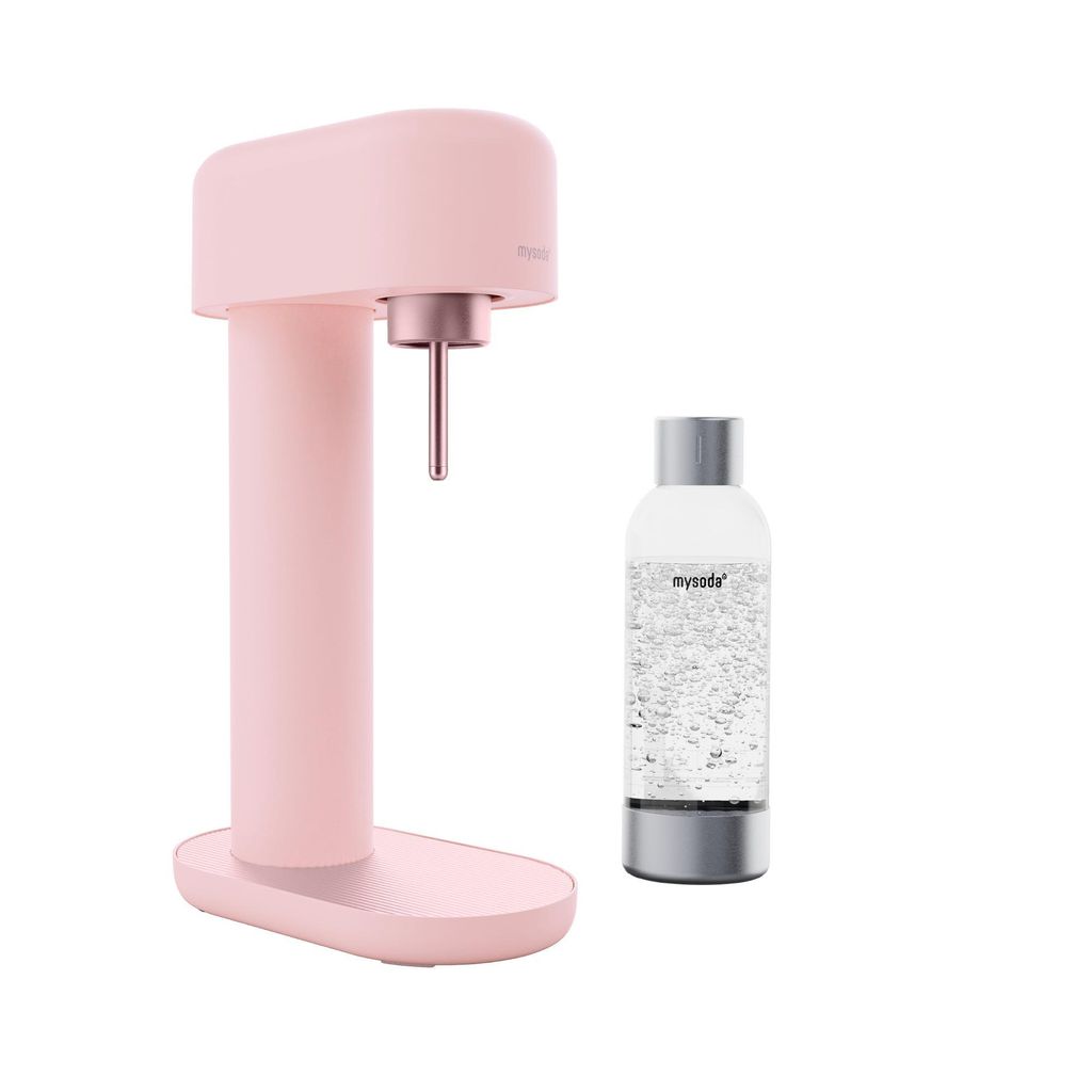 Mysoda Ruby 2, Design- Wassersprudler (Pink) mit 1L Flasche Produktbild 