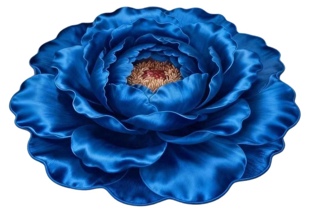 3D-Blumenteppich mit optischer Täuschung, florales Muster, Samtteppich, rutschfeste Plüschmatte für Wohnzimmer, Schlafzimmer, Kinderzimmer und E...