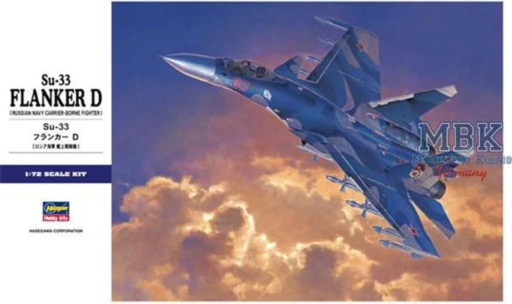 Maquette Su-33 Flanker D Hasegawa 1/72e : un montage simple et sans défaut