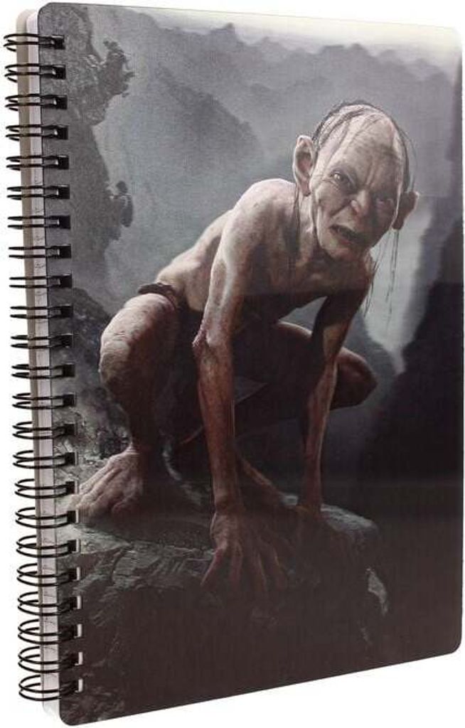 Der Herr der Ringe Notizblock Gollum - 3D Effekt Notizbuch multicolor Standard