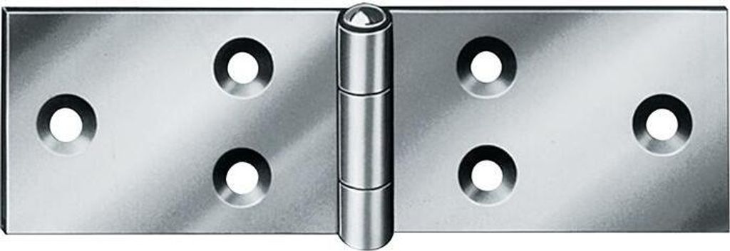 Vormann Scharnier DIN 7957 Gewerbehöhe 40mm Breite geöffnet 180mm breit gerollt verzinkt - 000505180Z