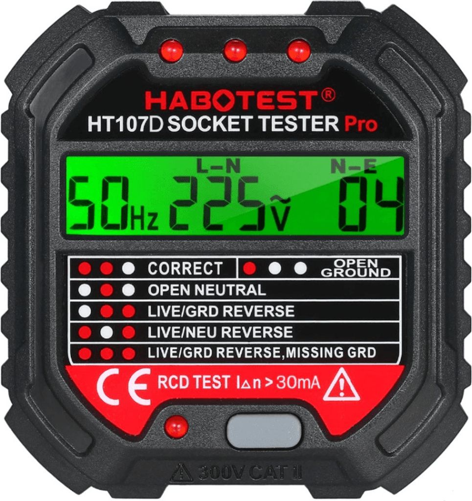 Habotest HT107D tester zásuvek Kontakt Obrázek produktu 
