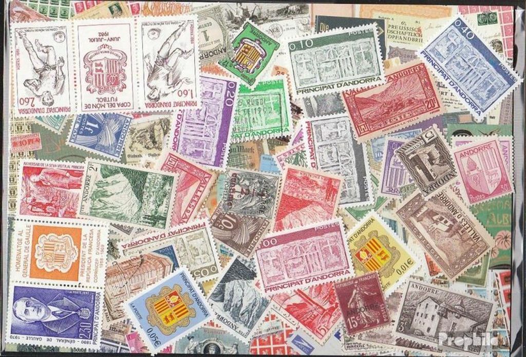 Briefmarken Andorra - Französische Post 200 verschiedene Marken