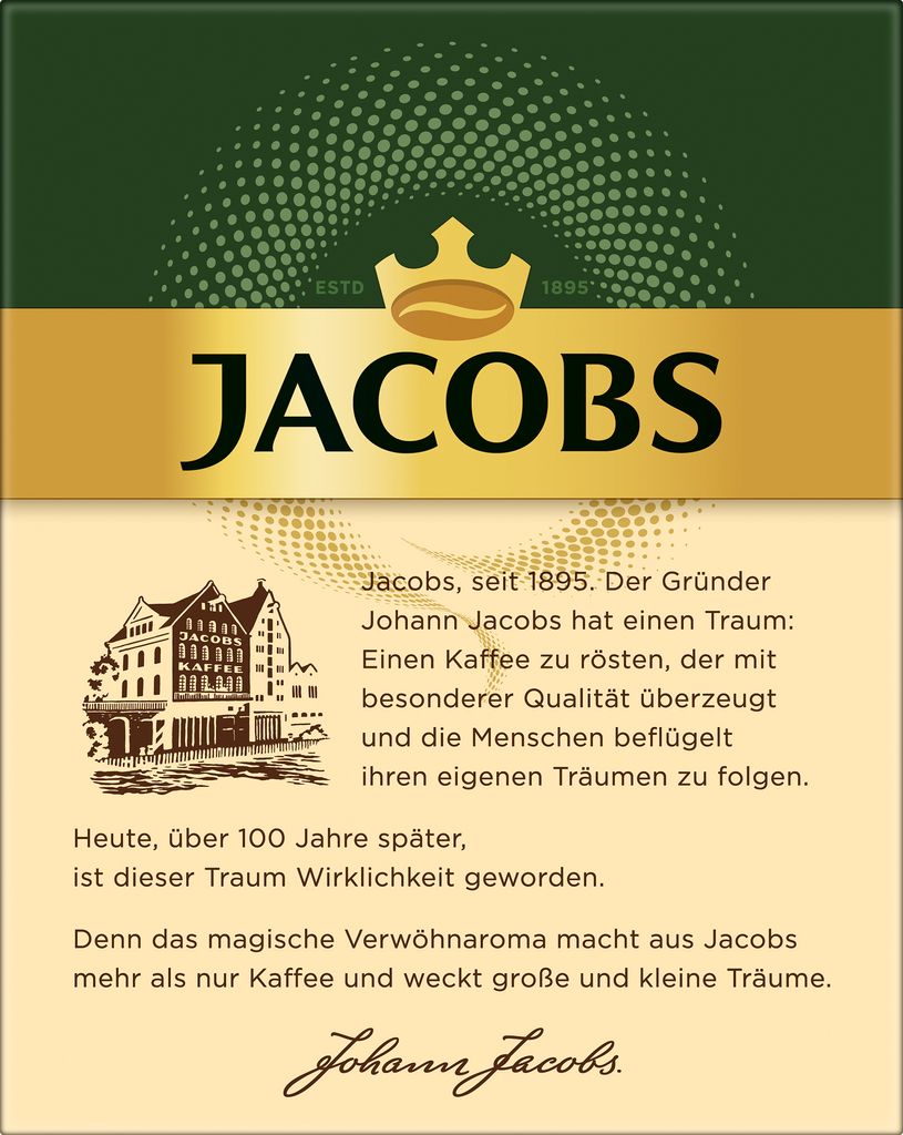 Jacobs löslicher Kaffee Café Crema, 25 Instant Kaffee Produktbild 3