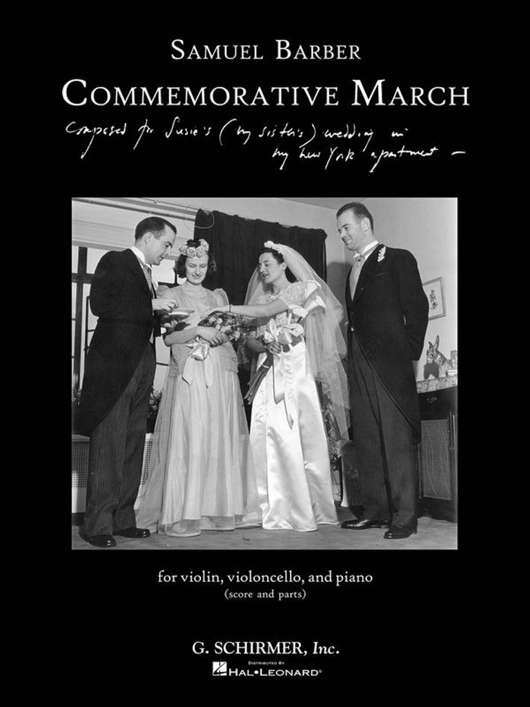Commemorative March: For Violin, Violoncello, and Piano, Score and Parts