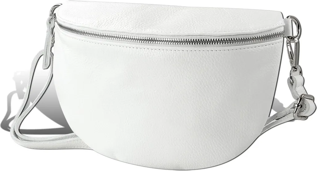 Sac Blanc Porté Croisé Cuir pour Voyage et Sorties Quotidiennes