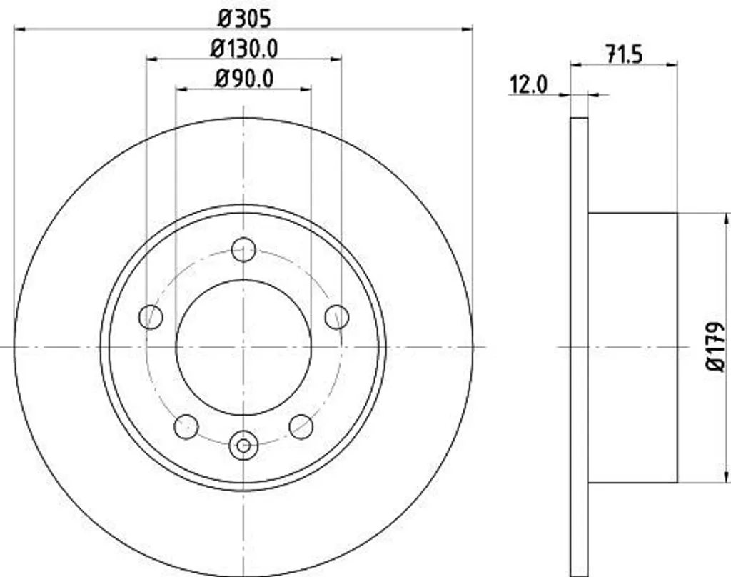 Disque de frein pour Movano B X62 - Réf 8DD 355 117-131 - HELLA