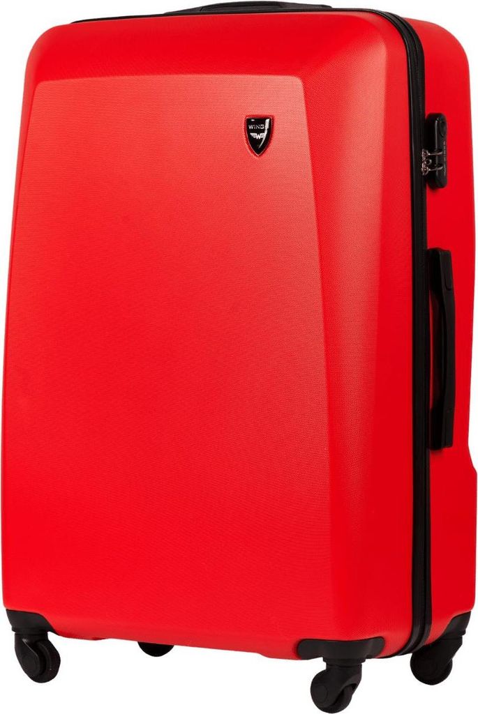 Großer Koffer WINGS PLOVER 28" Rot 4 Räder ABS+