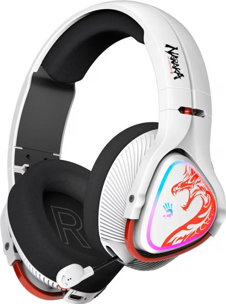 Regala le Bloody MR720 Naraka: Cuffie Gaming Bianche e Sicure