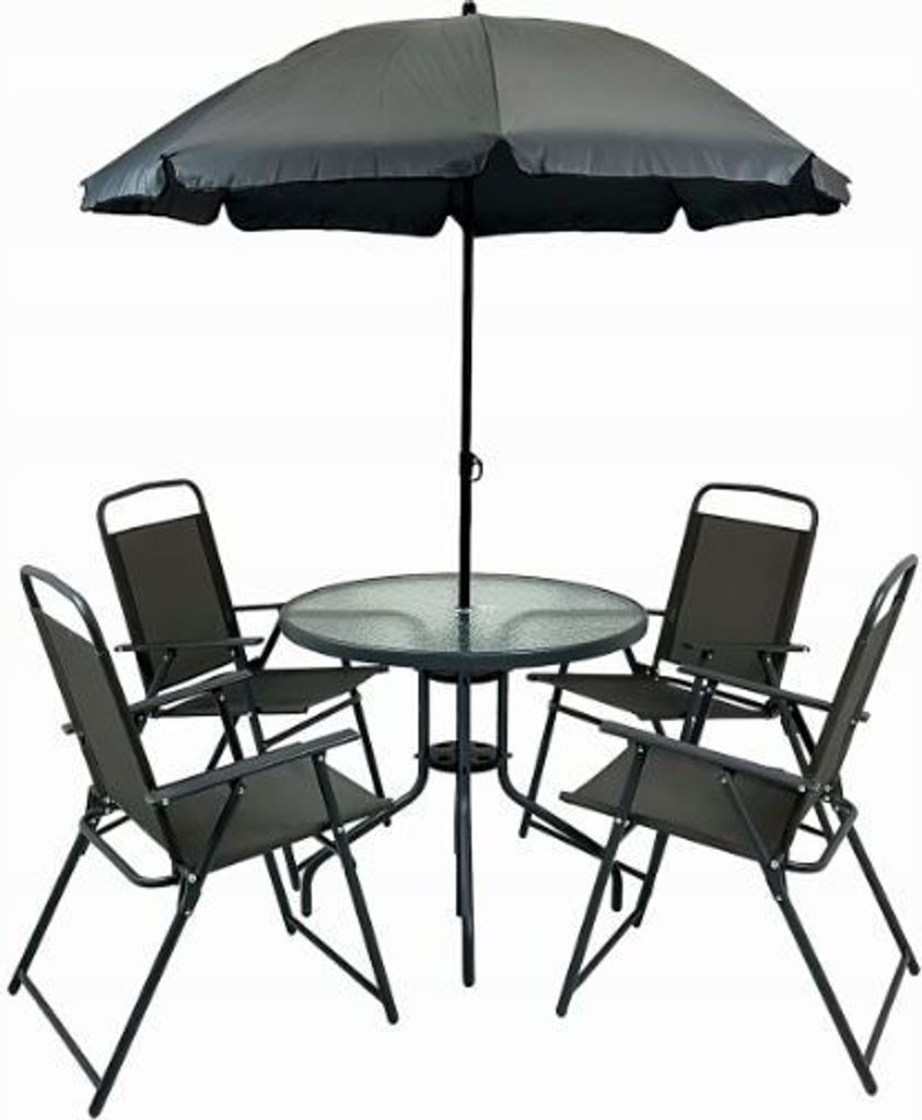 Zestaw mebli ogrodowych balkon taras CHILE stół parasol Zdjęcie produktu 