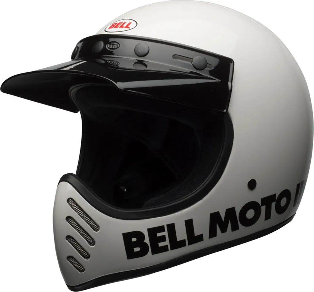 Casque moto intégral Bell Moto-3 Classic blanc en taille L
