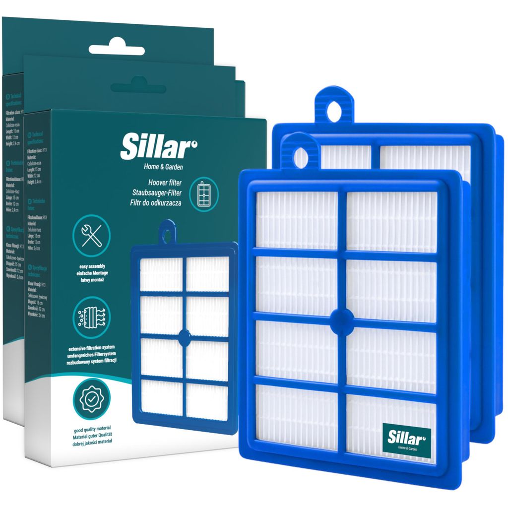 Sillar 2× HEPA-Allergiefilter kompatibel mit AEG & Electrolux UltraPerformer – Ersatz H13 Abluftfilter für Staubsauger