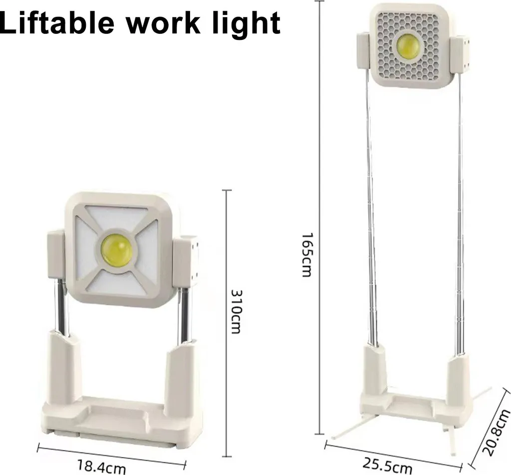 Lanterne de camping solaire USB à lumière chaude et hauteur réglable