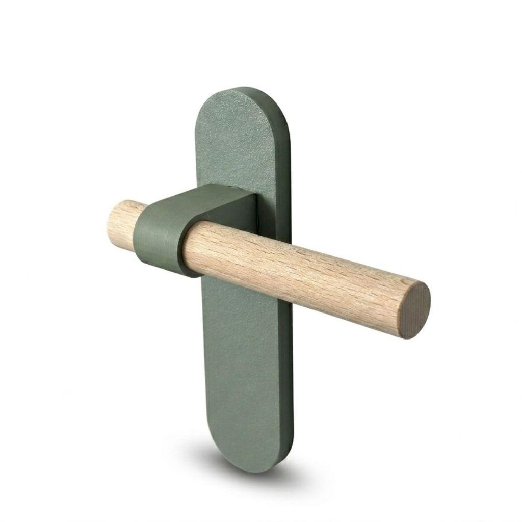 Türklinke mit Langschild 1 Paar Grün Modernes Design Produktbild 