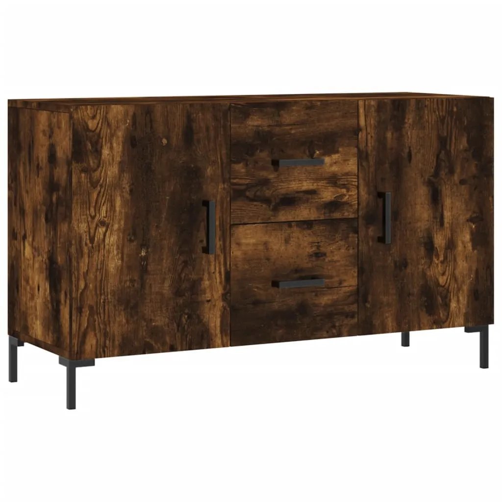 vidaXL Credenza rovere affumicato 100x36x60 cm materiale a base di legno - 2
