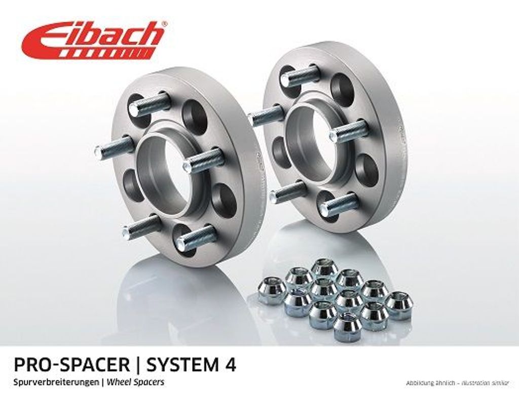 Eibach®* Pro-Spacer Kit spoorverbreders System 4, zwart Eibach®* Pro-Spacer Kit spoorverbreders System 4, zwart