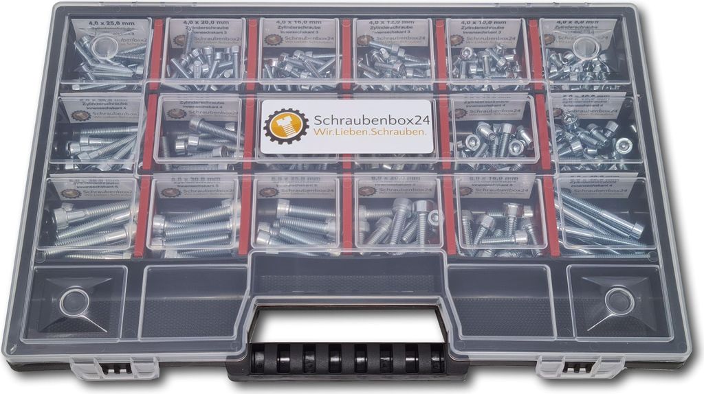 Zylinderkopfschrauben Sortiment M4-M5-M6 // 8mm-40mm 375 Produktbild 4
